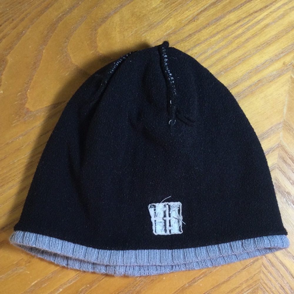 Geocaching Knit and Fleece Hat, grey/black, adult - Picture 5 of 7